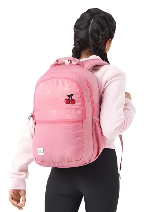 WIKI GIRL 1 Backpack 21.5 L - Cherry Dark Pink