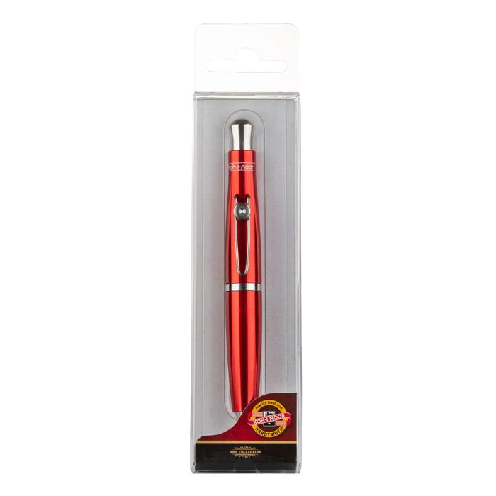 KOH-I-NOOR 5320 MECHANICAL CLUTCH PENCIL / LEADHOLDER - 5.6 MM - RED METAL BODY WITH SILVER CLIP