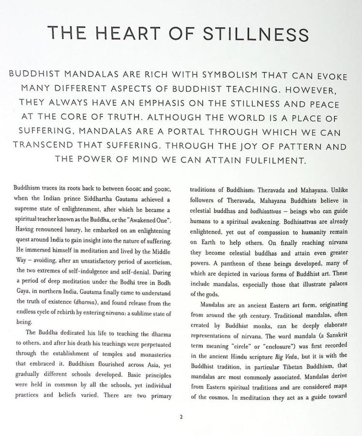 Buddhist Mandalas Colouring Book