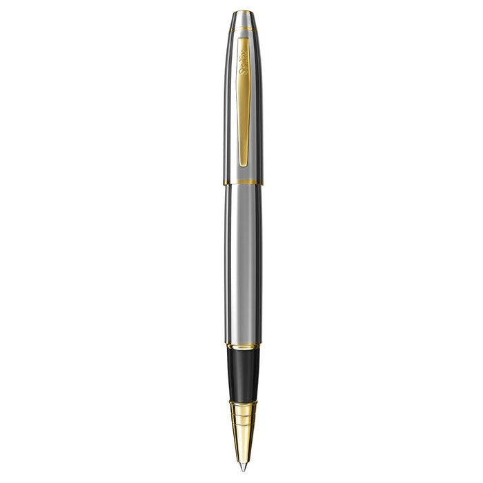 Scrikss Noble 35 Roller Pen – Gold & Chrome Finish