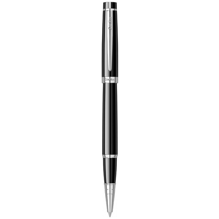 Scrikss Honor 38 Roller Pen – Black with Chrome Trim (CT)