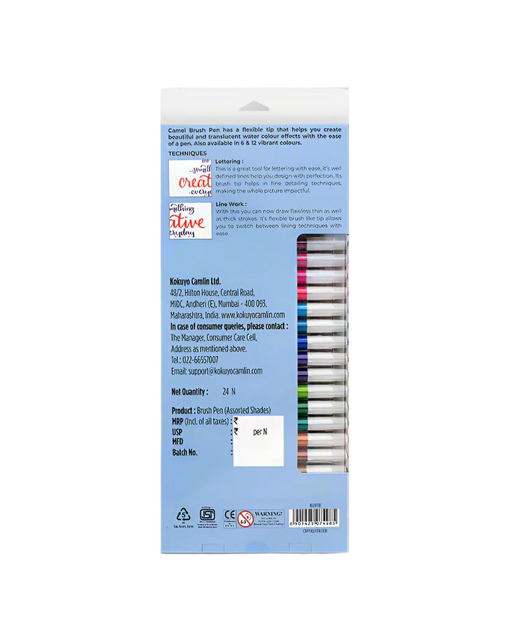 Camel Brush Pens (Set Of 24)