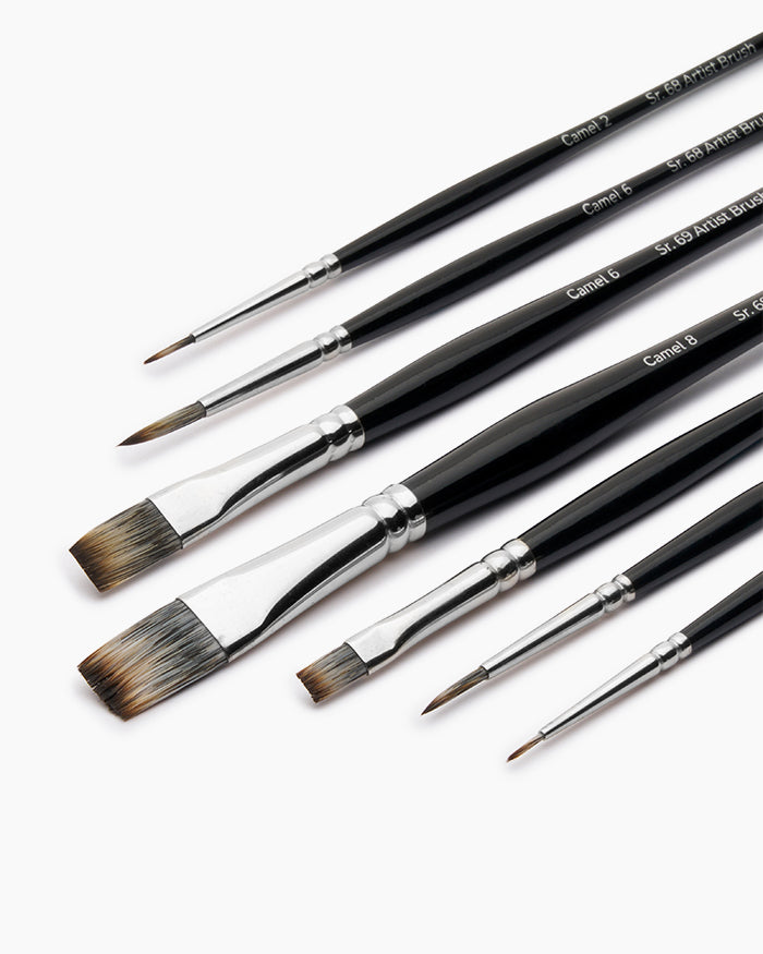 Camel - Artist Mix Brushes - 68 & 69 Series (Set of 7 Brushes)