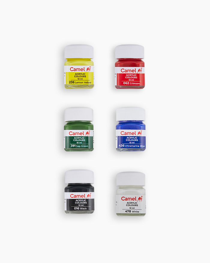 Camel  Acrylic  Colours (Set Of 6)
