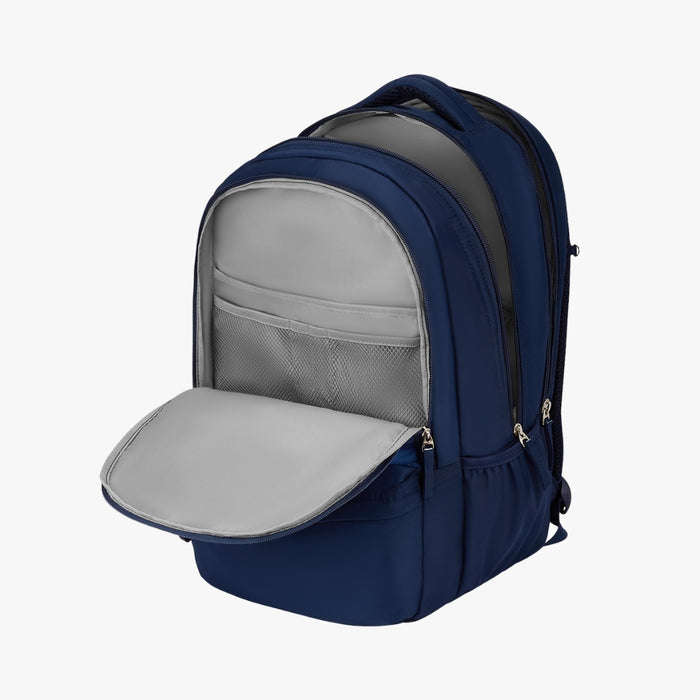 blue backpack with laptop sleeve Genie Charlotte 40L Laptop Backpack With Laptop Sleeve