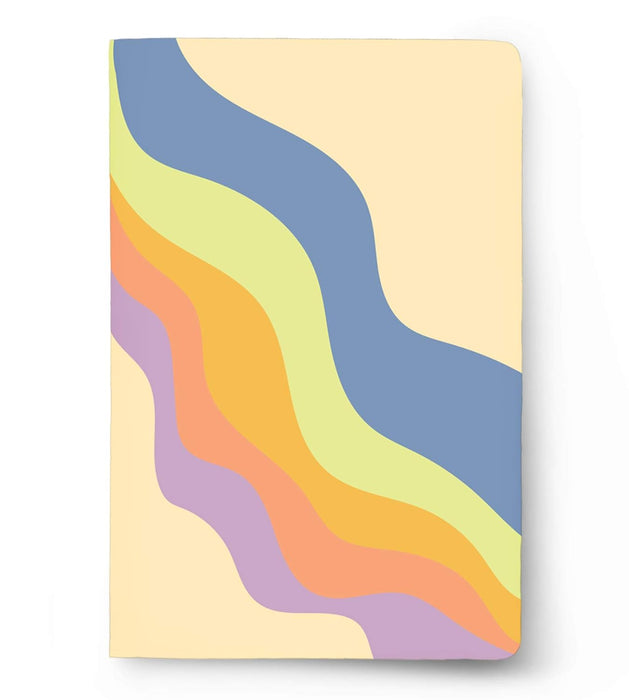 FACTOR NOTES A5 Plain Notebook - Retro Pastel Cover