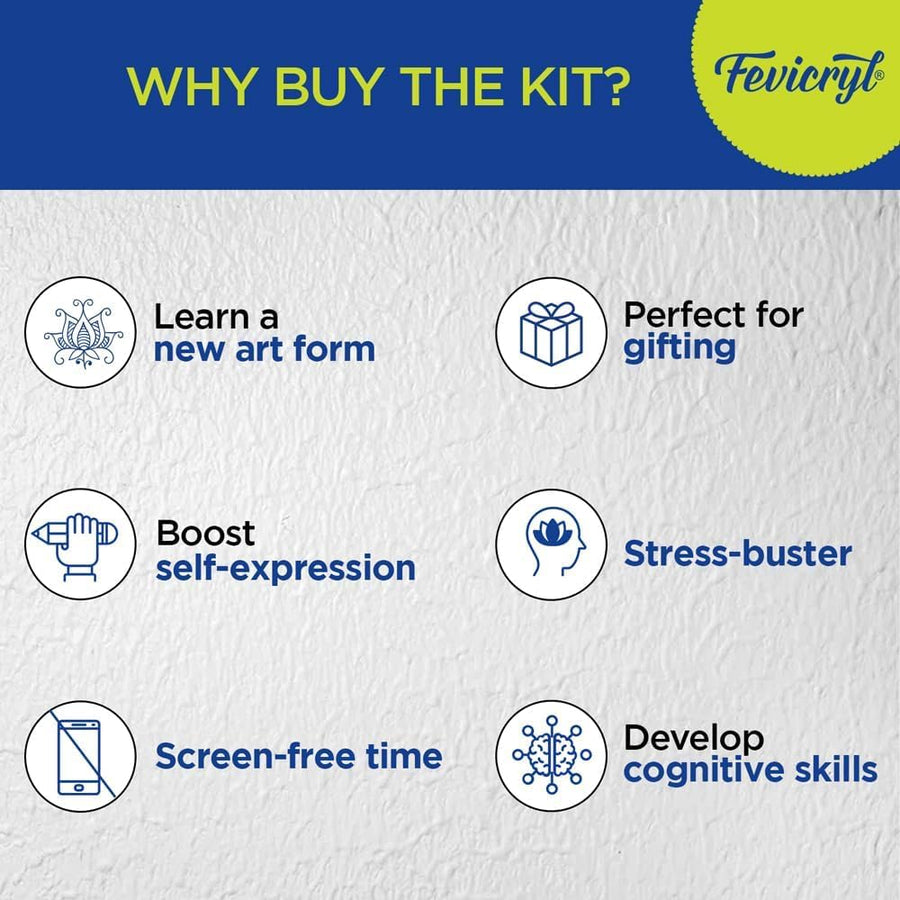 Fevicryl DIY Lippan Art Kit