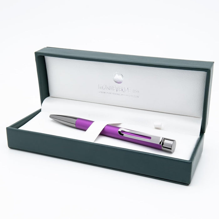 Monteverde Ritma Ball Pen – Purple with Gunmetal Trim