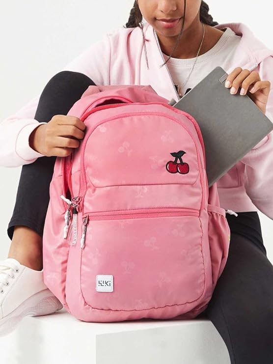 WIKI GIRL 1 Backpack 21.5 L - Cherry Dark Pink