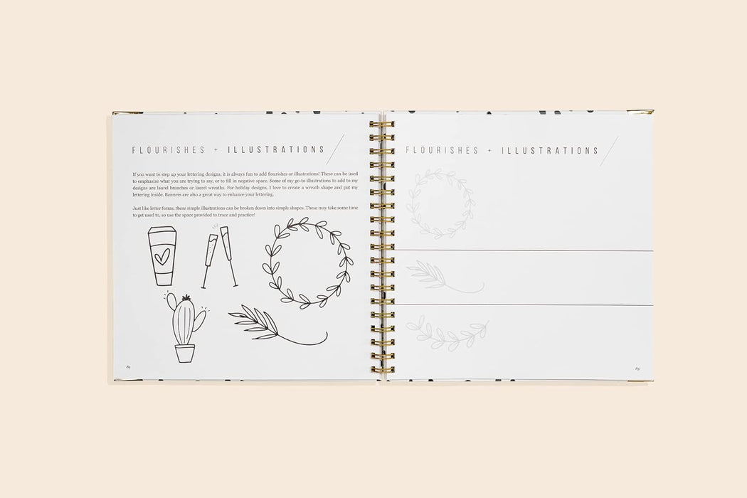 Hand Lettering 101 – An Introduction to the Art of Creative Lettering (Spiral-bound)