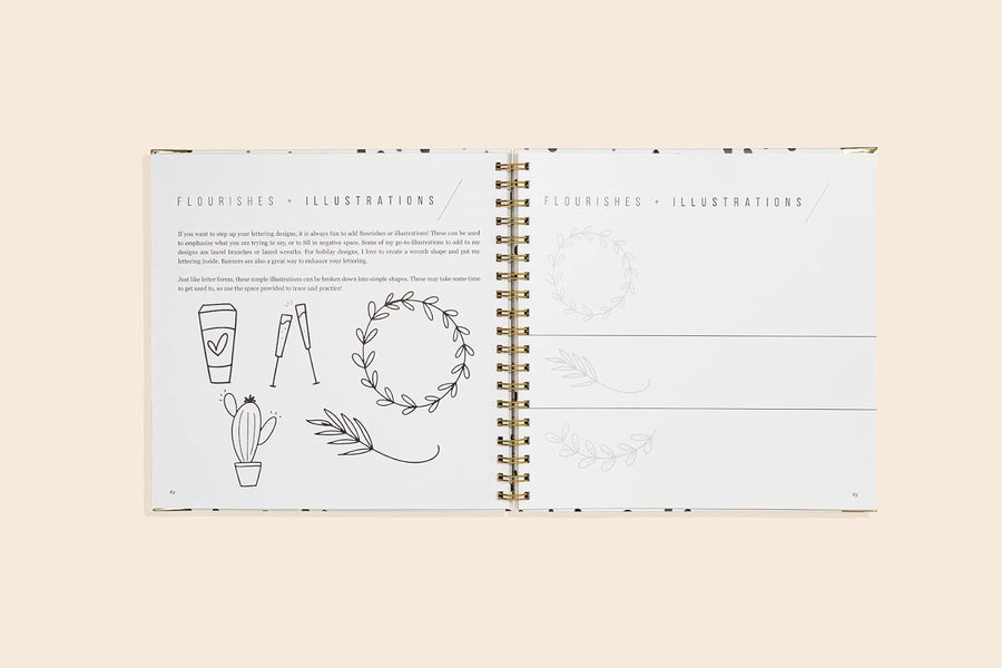 Hand Lettering 101 – An Introduction to the Art of Creative Lettering (Spiral-bound)