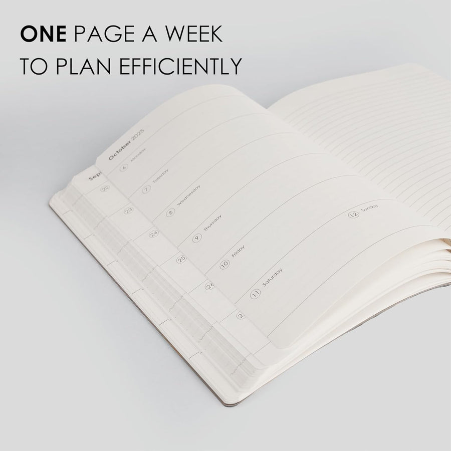 myPAPERCLIP 2026 Weekly Planner – A5 Size (Plum)
