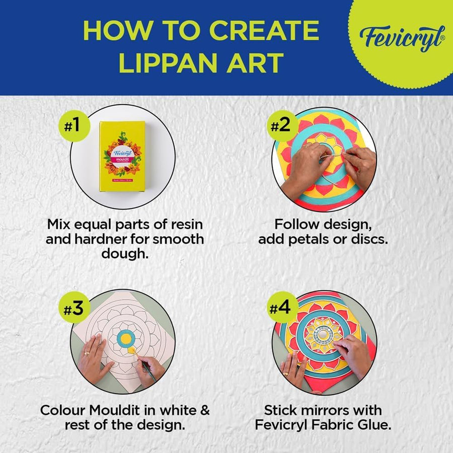Fevicryl DIY Lippan Art Kit