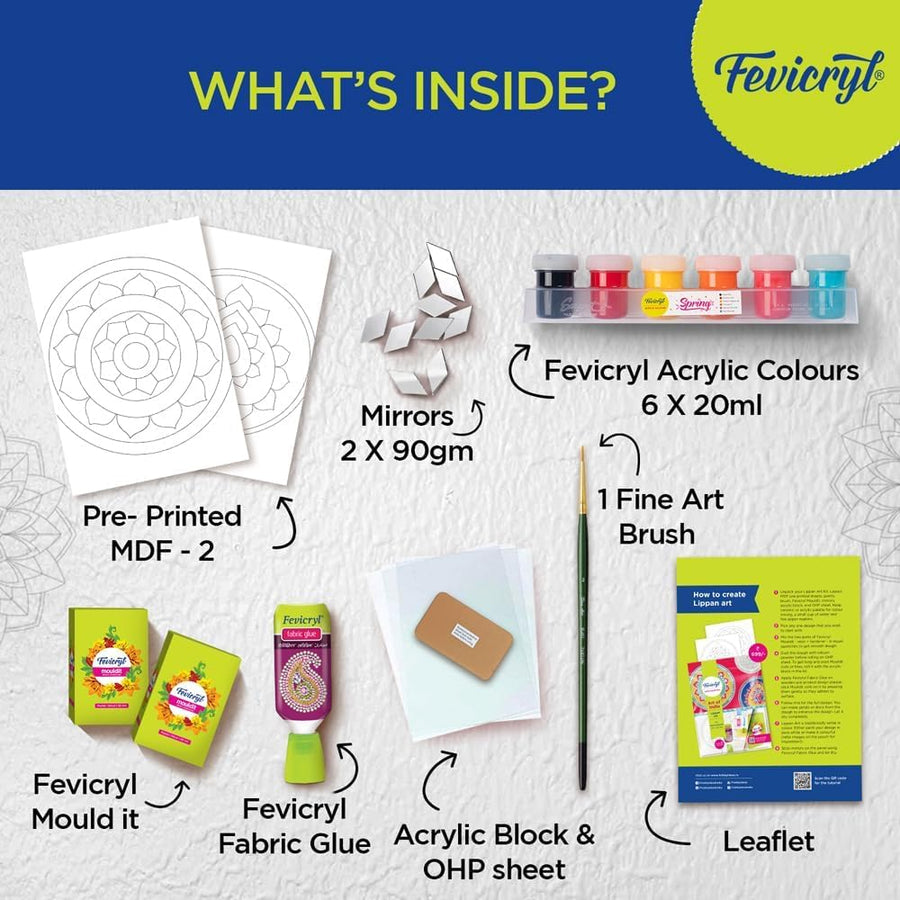 Fevicryl DIY Lippan Art Kit