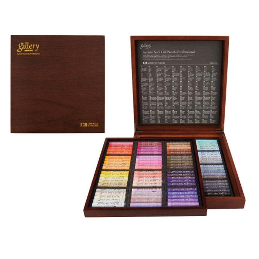 Mungyo Gallery Soft Oil Pastels Wooden Box Set – 120