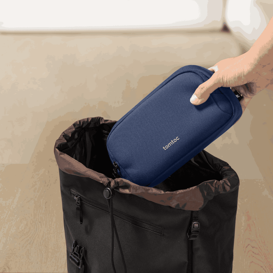 Tomtoc Light - T12 Electronic Accessory Pouch 1.8L - Black