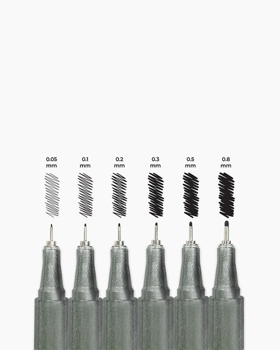 Camel Fine Liner Pens – Set of 6