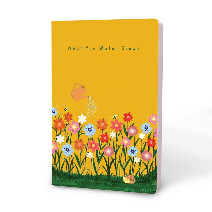 FACTOR NOTES A5 Ruled Notebook – What You Water Grows (90 GSM, 160 Pages)
