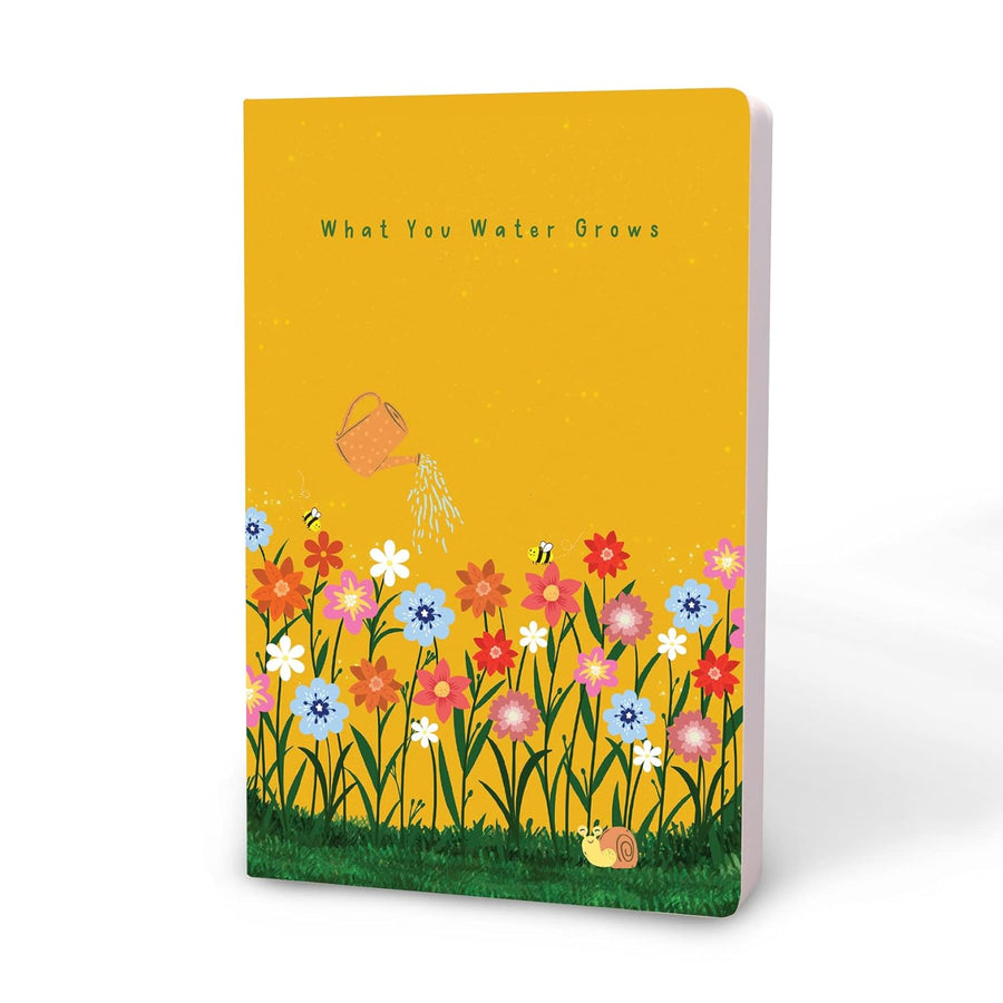 FACTOR NOTES A5 Ruled Notebook – What You Water Grows (90 GSM, 160 Pages)