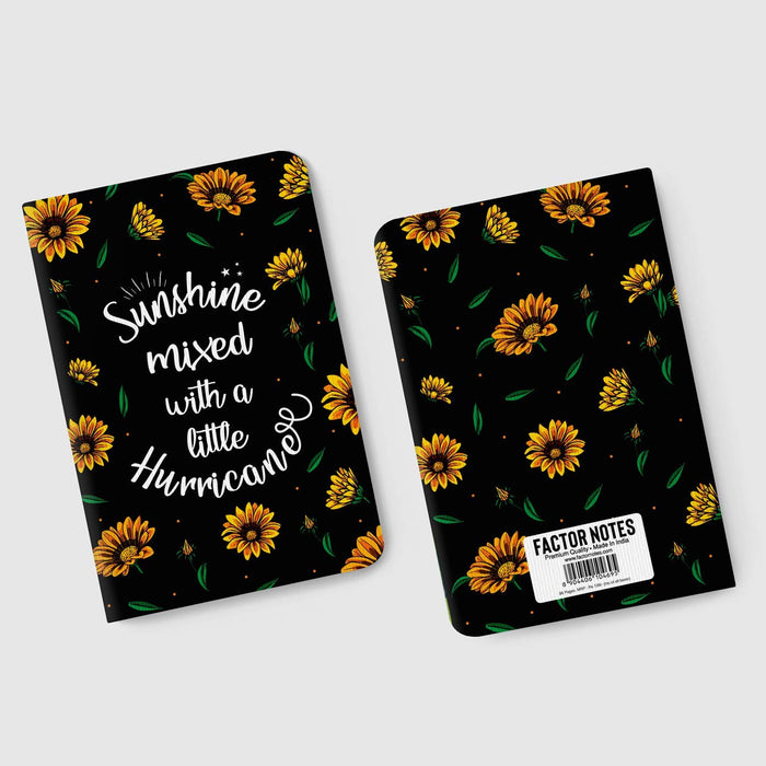 Factor Notes Sunshine Mixed with a Hurricane Notebook