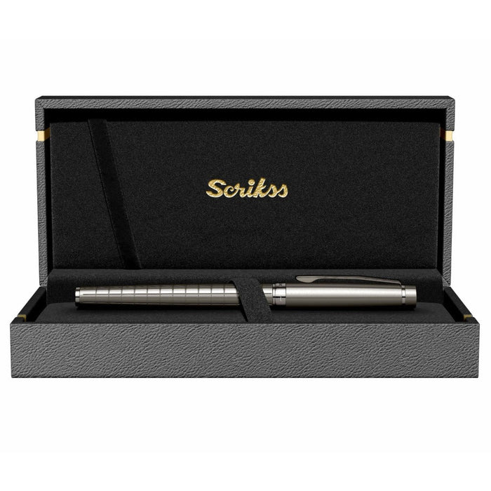 Scrikss Honor 38 Roller Pen – Carbon Gray with Gunmetal Trim