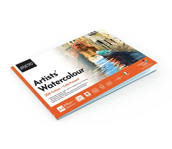 BRUSTRO Artist 25% Cotton Watercolour Pad