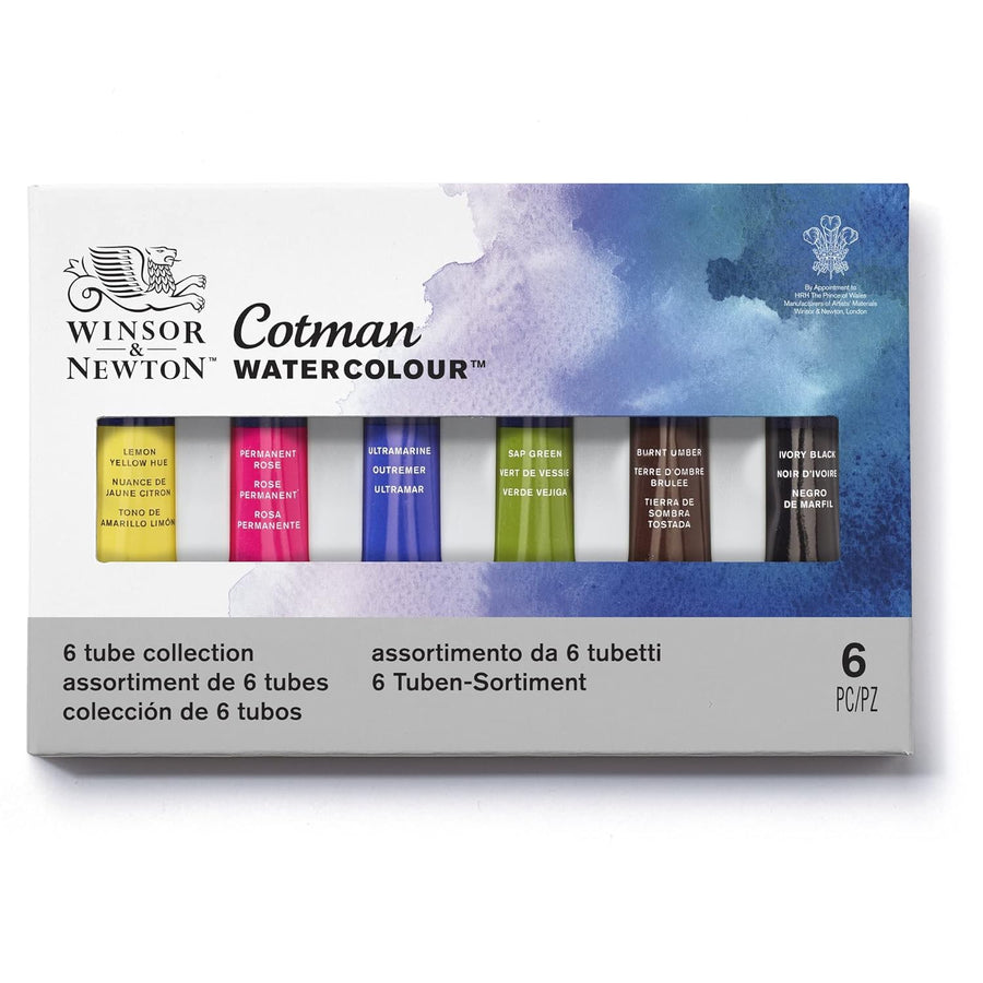 Winsor & Newton Cotman Water Colour - 6 Tube Collection (8ml Each)