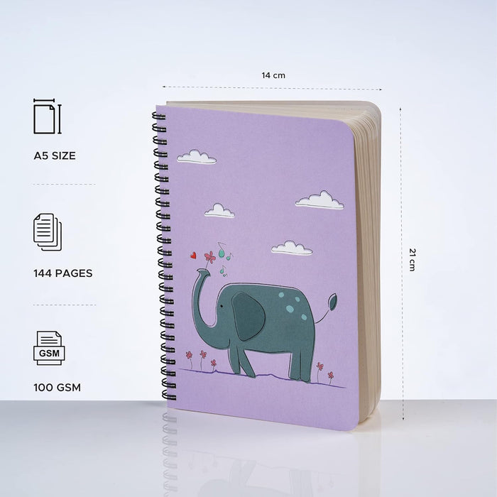 Factor Notes Spiral-Bound Notebook (Elephant)