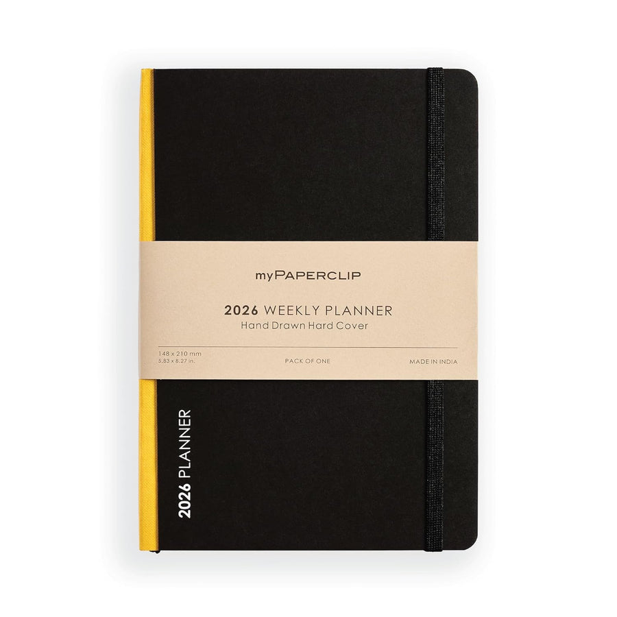 myPAPERCLIP 2026 Weekly Planner – A5 Size (Yellow)