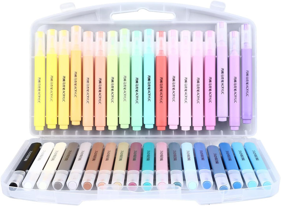 Giorgione Acrylic Marker Set – 36 Macaron Series Colors