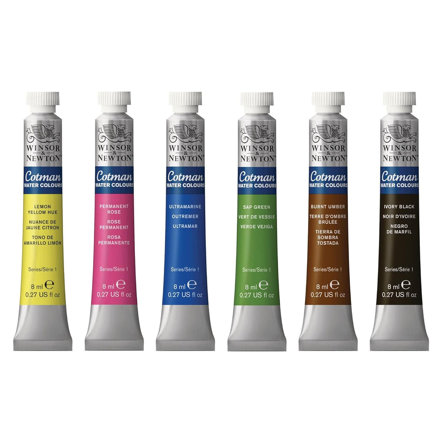 Winsor & Newton Cotman Water Colour - 6 Tube Collection (8ml Each)