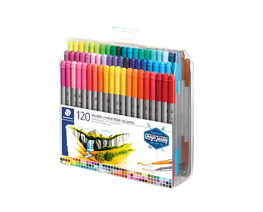 Staedtler Double-Ended Fibre Tip Pens (Set of 120)
