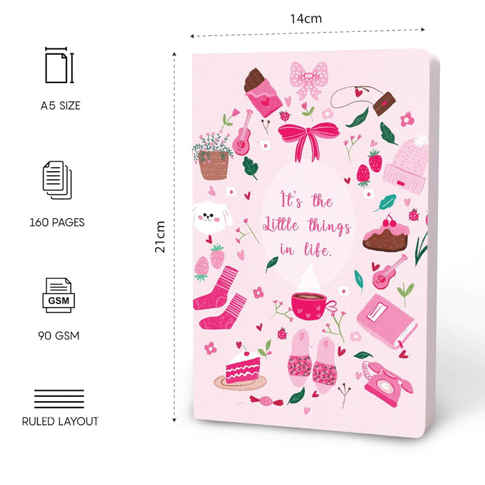 Fctor Notes A5 Ruled Notebook –  It’s the Little Things in Life