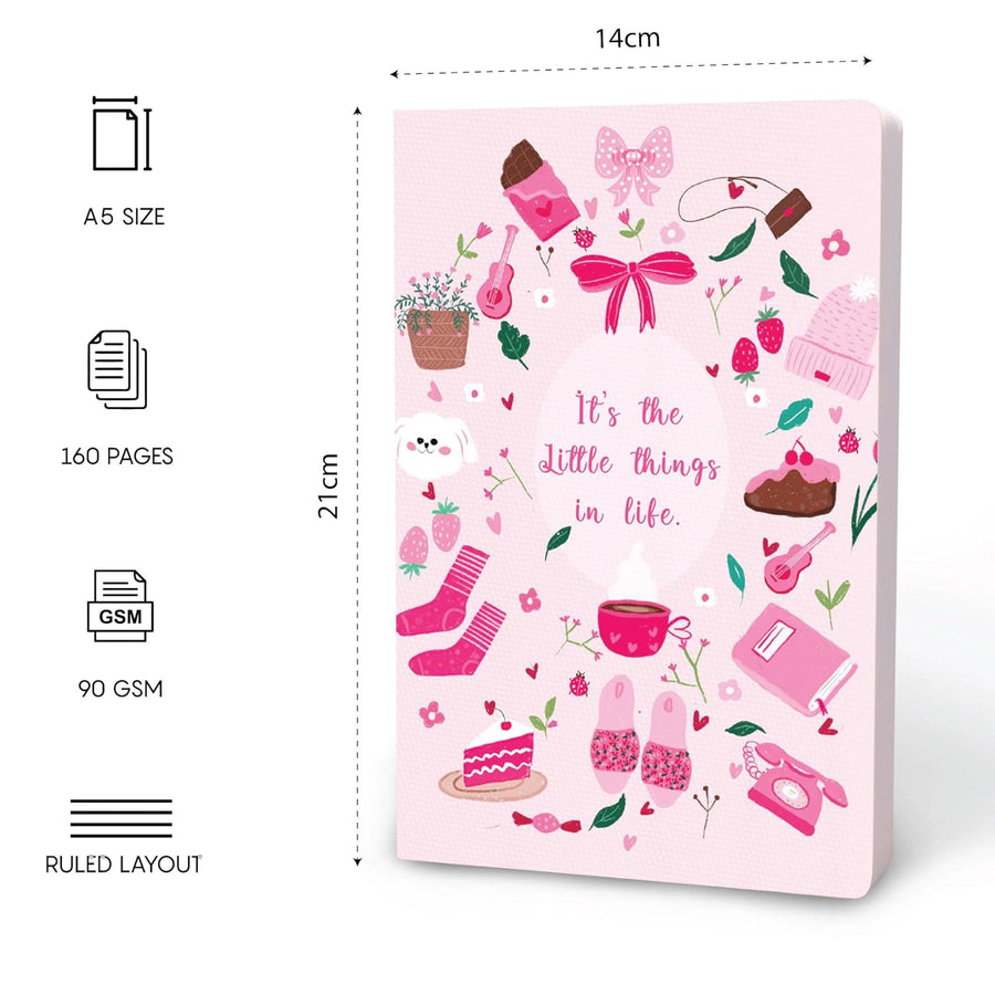 Fctor Notes A5 Ruled Notebook –  It’s the Little Things in Life