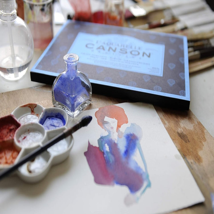 CANSON - L'AQUARELLE HERITAGE PADS ROUGH GRAIN (23 X 31 CM)