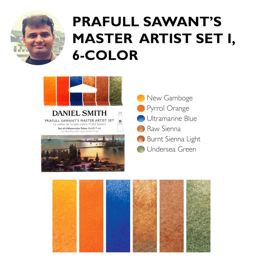 DANIEL SMITH - Prafull Sawant's Master Artist Set 6 Tubes (5ml )