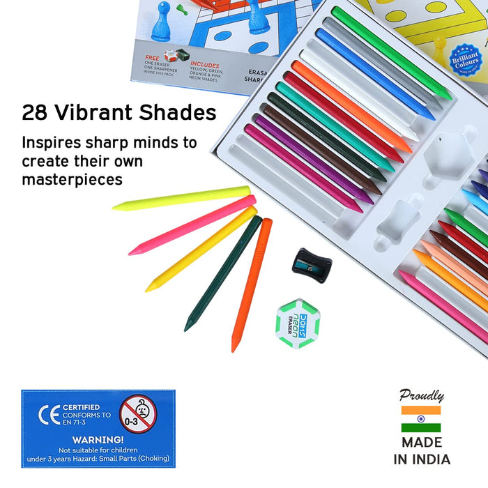 DOMS - Plastic Crayons - 28 shades