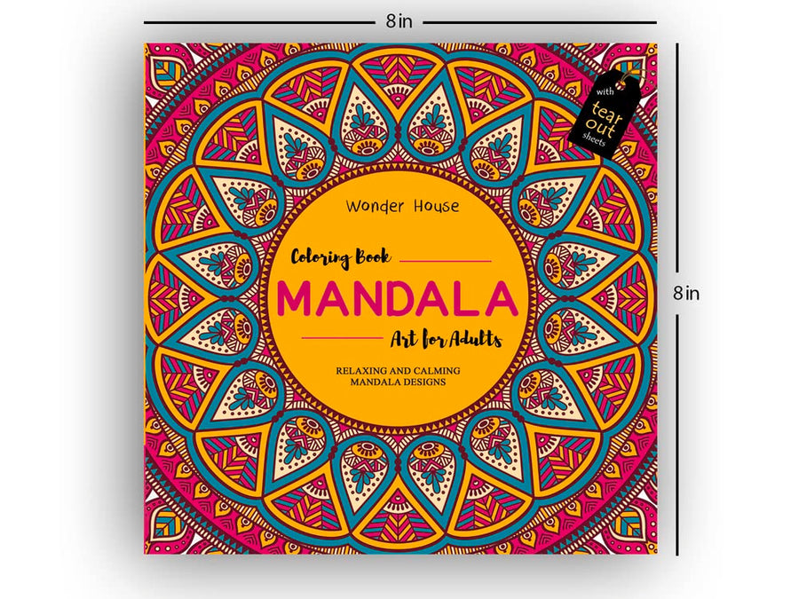 Mandala Art: Colouring books for Adults with tear out sheets: By - Wonder House (Paperback)