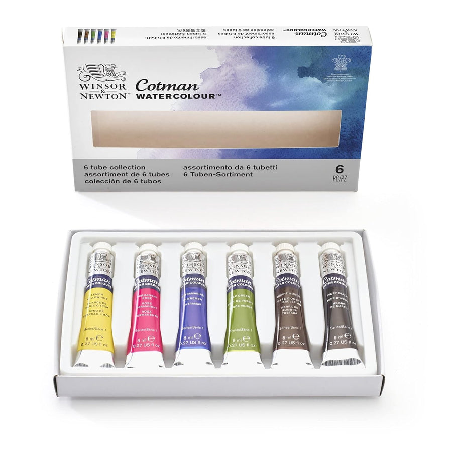 Winsor & Newton Cotman Water Colour - 6 Tube Collection (8ml Each)