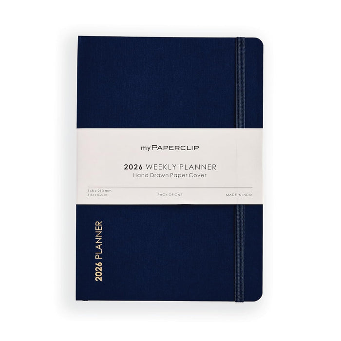 myPAPERCLIP 2026 Weekly Planner – A5 Size (Imperial Blue)