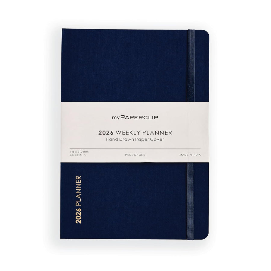 myPAPERCLIP 2026 Weekly Planner – A5 Size (Imperial Blue)