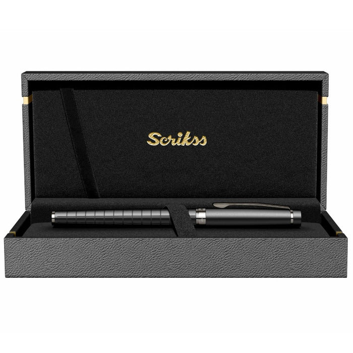 Scrikss Honor 38 Roller Pen – Matt Black with Gunmetal Trim