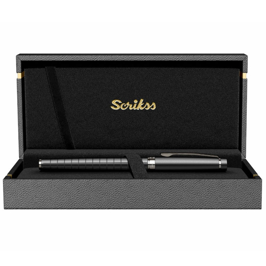 Scrikss Honor 38 Roller Pen – Matt Black with Gunmetal Trim