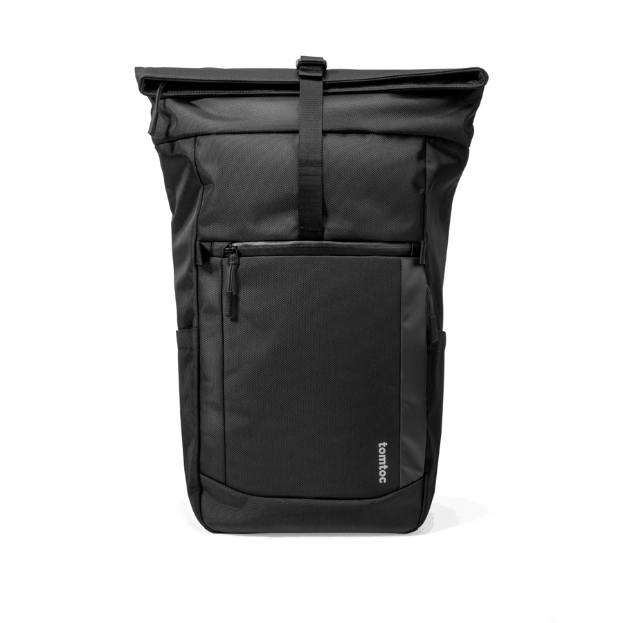 Tomtoc Navigator - T61 Rolltop Backpack 17.3inch/ 25L - 30L- Black