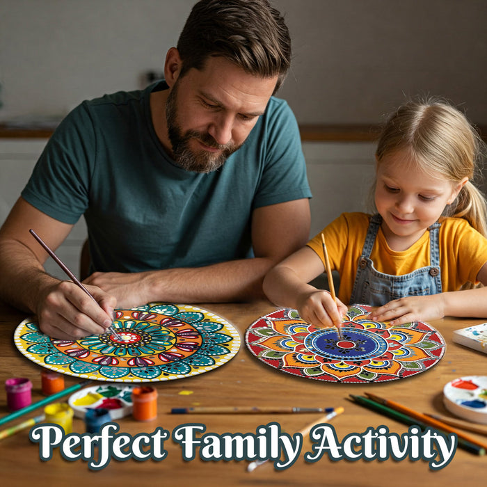 iCraft DIY Mandala Kit – Festive & Creative Home Decor Set (6-in-1)