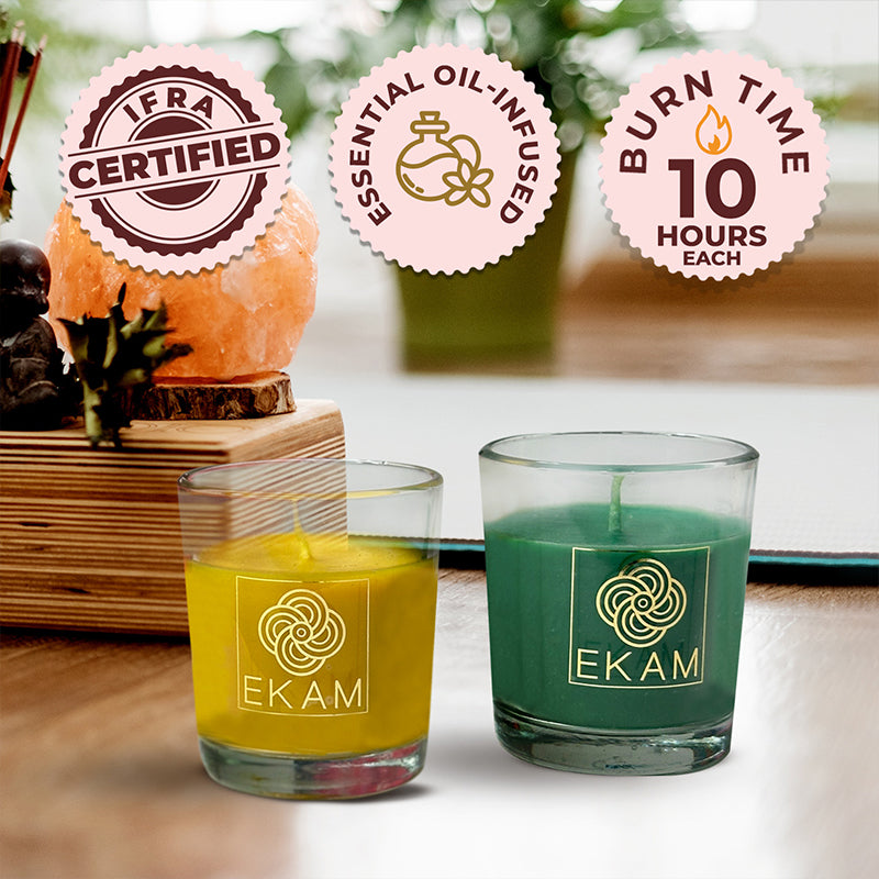 Ekam - 2 Pack Scented Candle Gift Box – Neroli & Nagachampa
