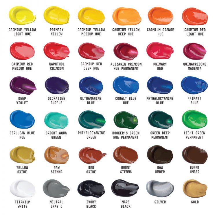 Liquitex - Basics Acrylic Paint Tubes Set (22ml)