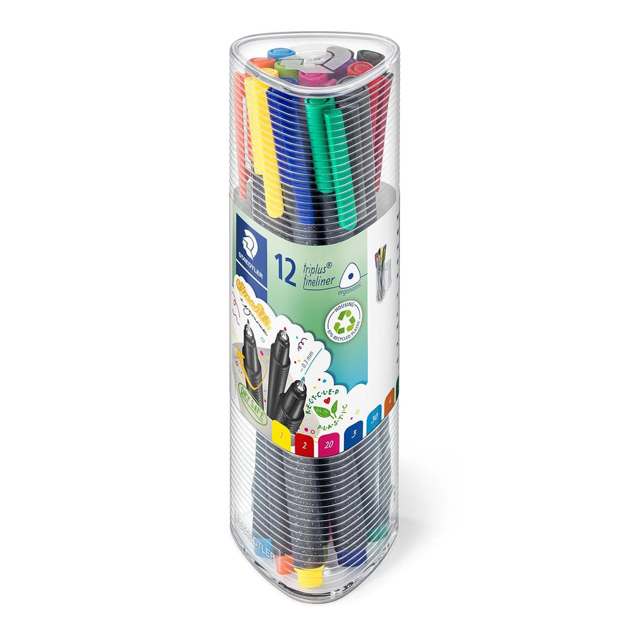 Staedtler Triplus Fineliner – 0.3mm | Set of 12 Colors