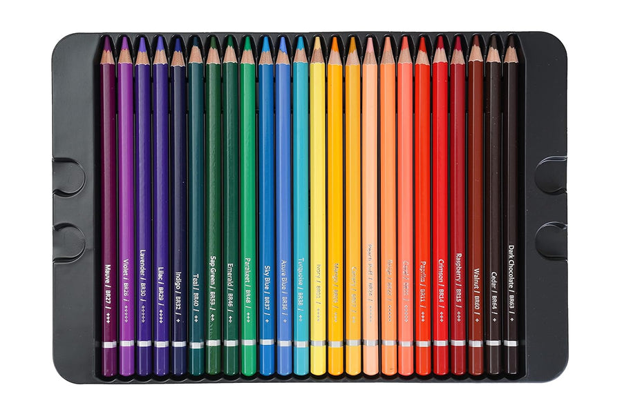 Brustro Artists Watercolour Pencil Set of 72 in Elegant tin Box