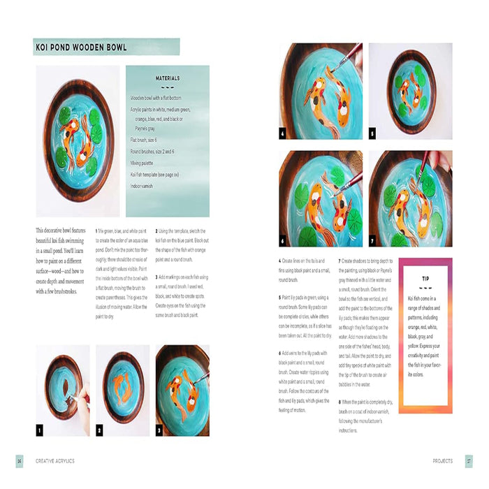 Creative Acrylics by Carla Co Chua – Beginner’s Step-by-Step Guide to Painting with Color, Texture & Effects